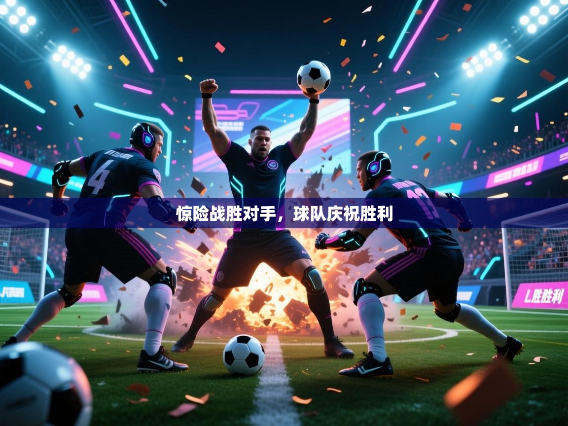 惊险战胜对手，球队庆祝胜利  第1张